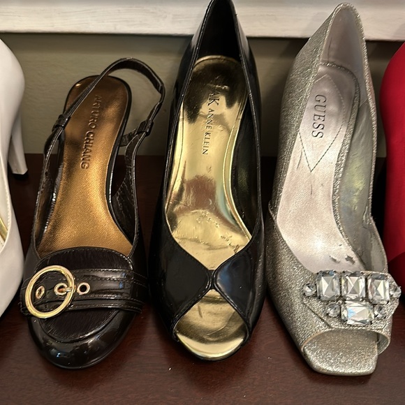For every colour outfit! 8 Pairs Sz 5.5 & 6 Dressy Heels Pumps AK Melani Guess - Picture 4 of 13